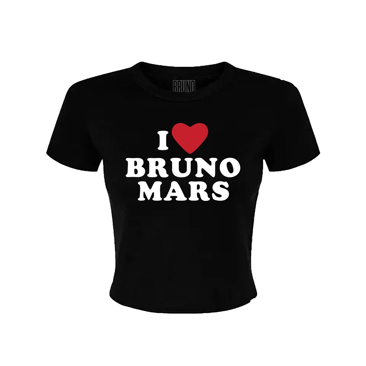 I Heart Bruno Mars Baby Tee - Black