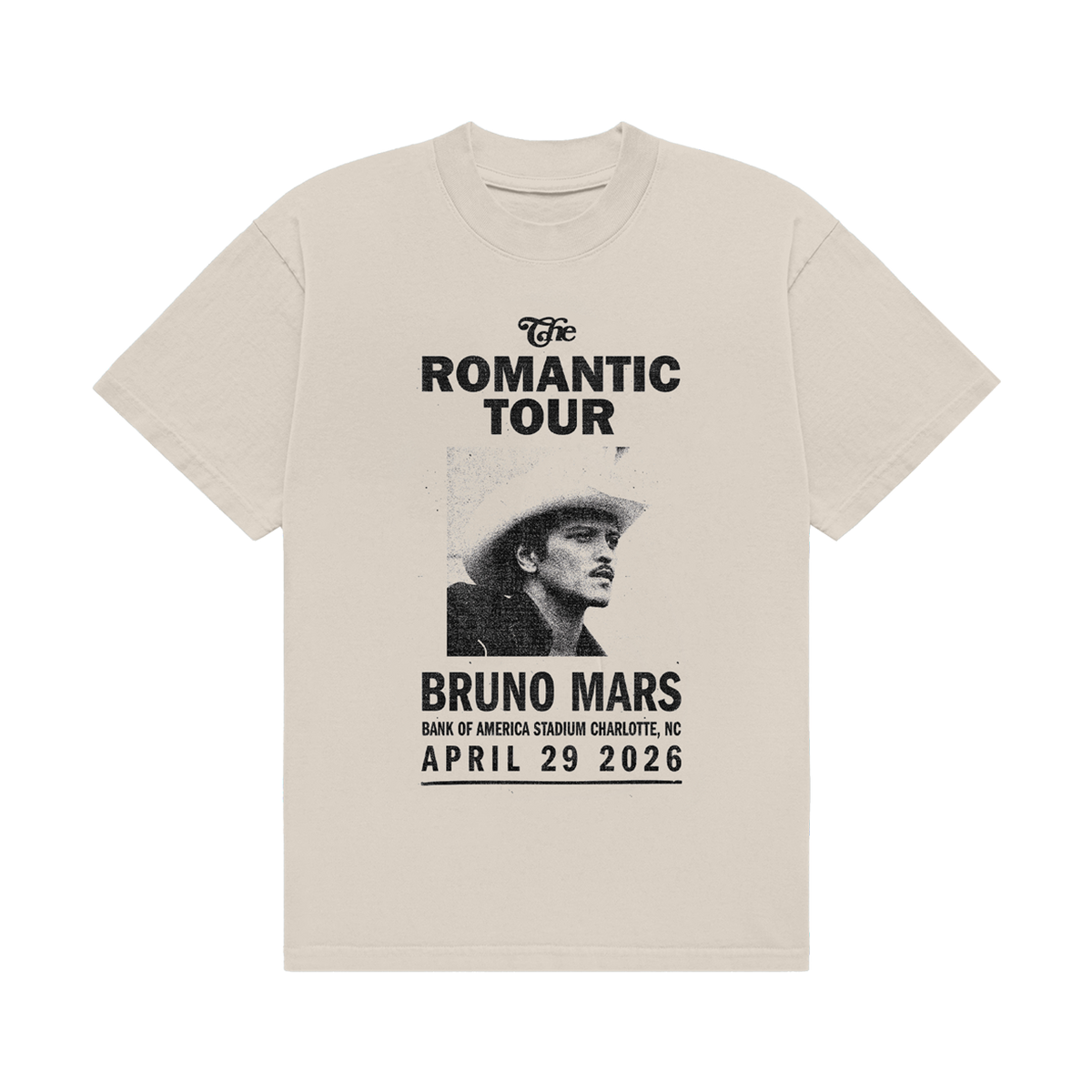 Charlotte The Romantic Limited Edition Tour Tee - Ivory – Bruno Mars Charlotte The Romantic Limited Edition Tour Tee - Ivory – Bruno Mars
