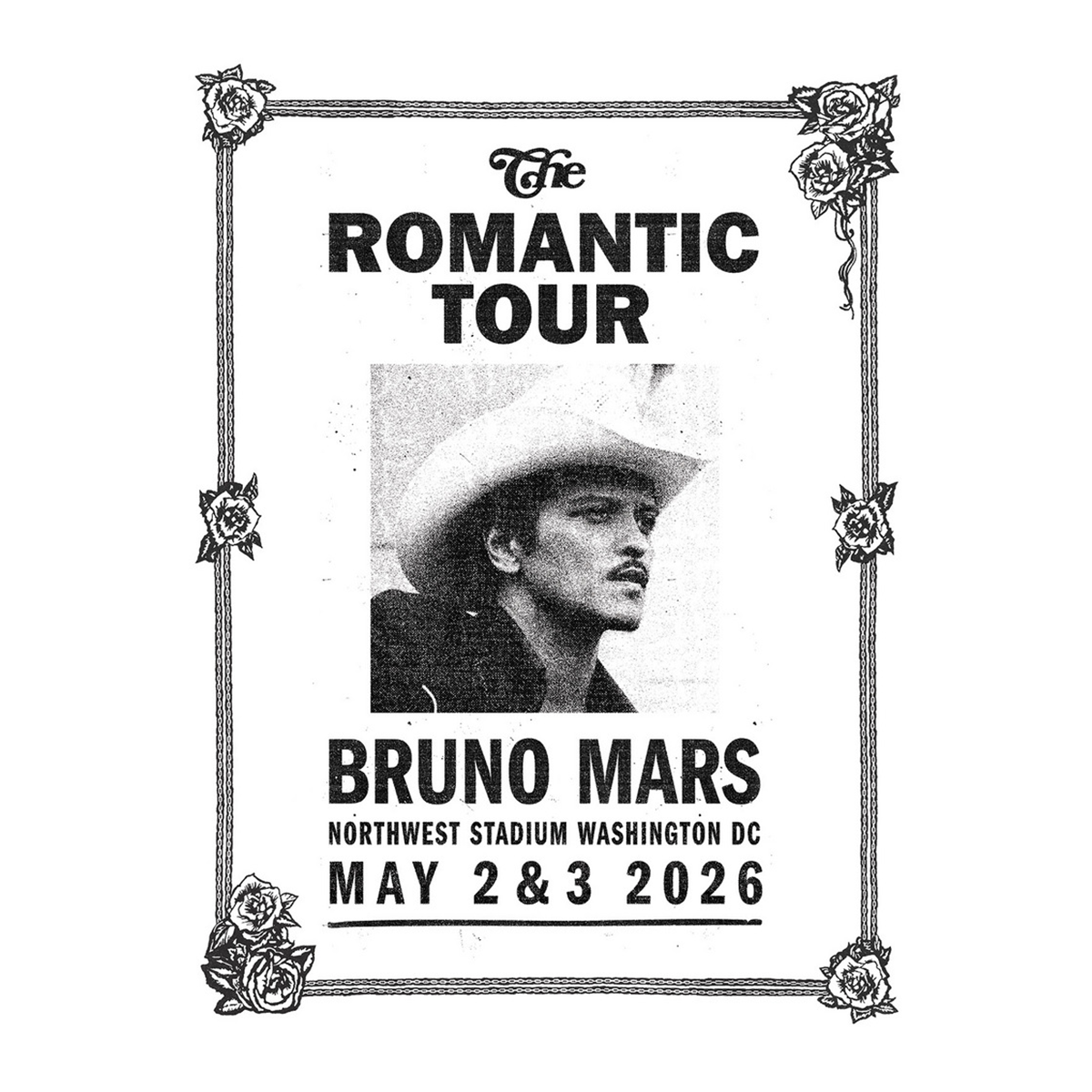 Washington DC The Romantic Limited Edition Tour Poster