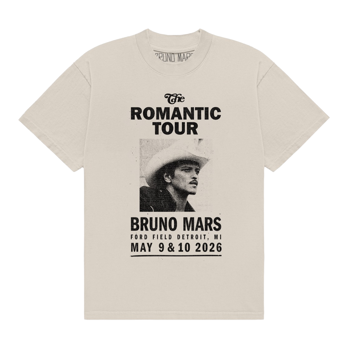 Bruno Mars,Cardi B, レッチリTシャツセット Detroit The Romantic Limited Edition Tour Tee - Ivory – Bruno Mars