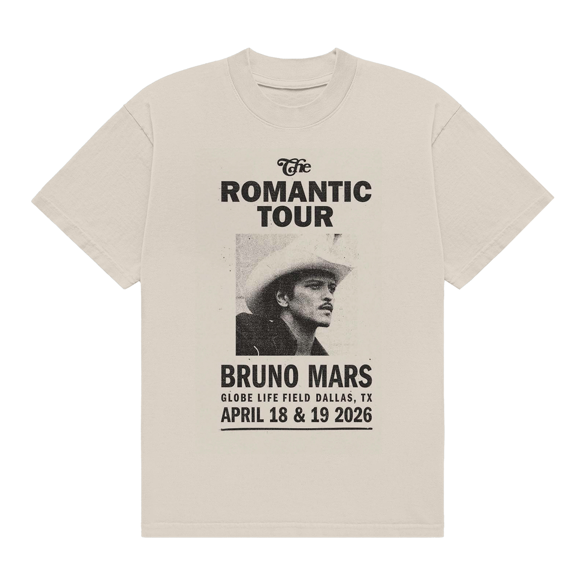 Dallas The Romantic Limited Edition Tour Tee - Ivory – Bruno Mars