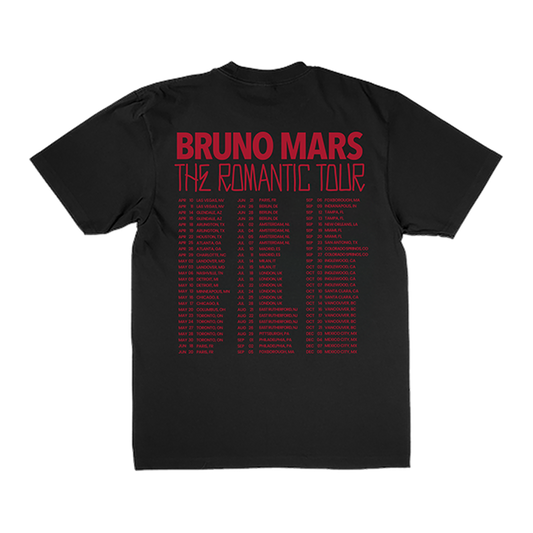 The Romantic Rose Tee - Black