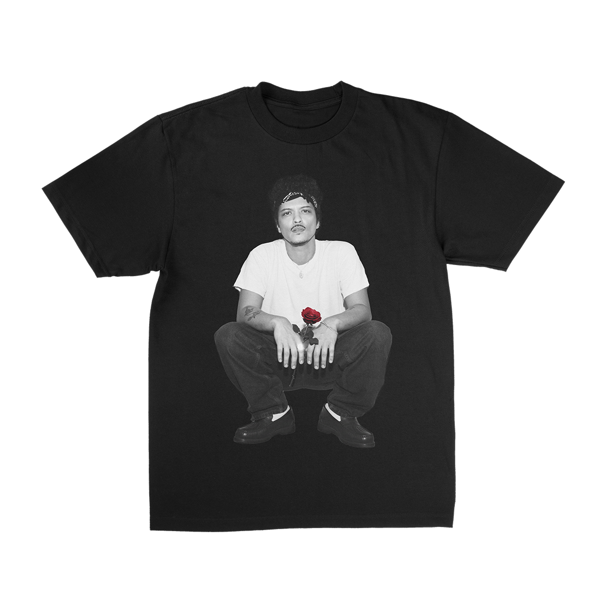 The Romantic Rose Tee - Black – Bruno Mars