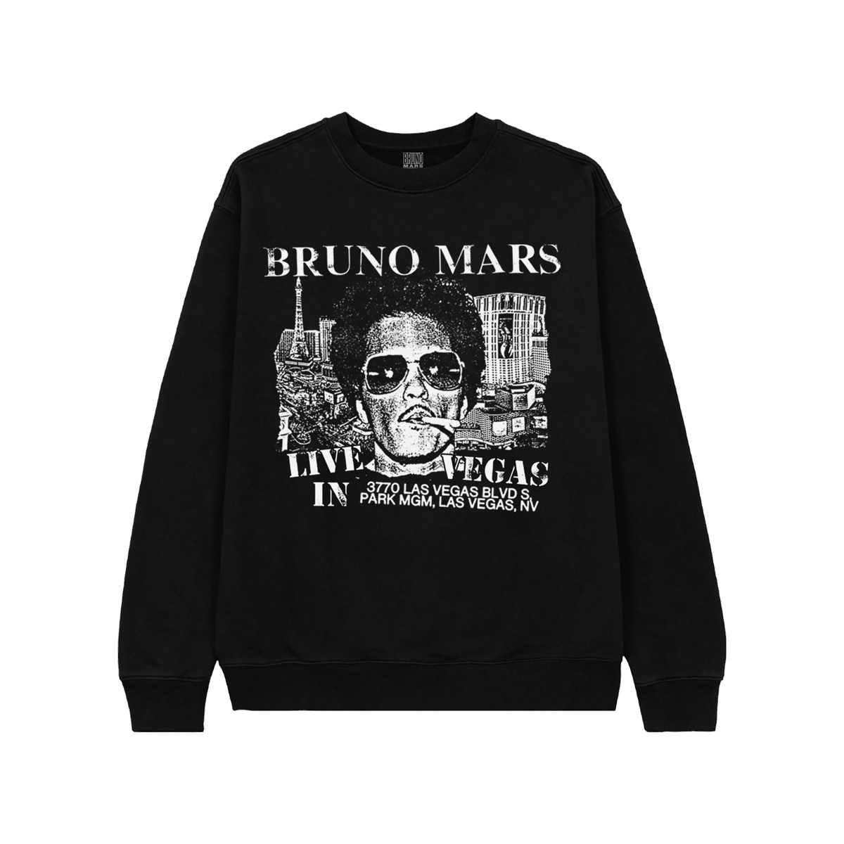 Live In Vegas Crewneck Bruno Mars