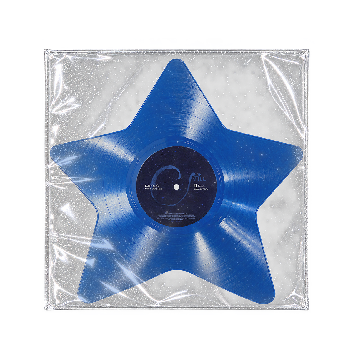 “STILL” Die Cut Star-Shaped Translucent Blue Vinyl - Limited Edition