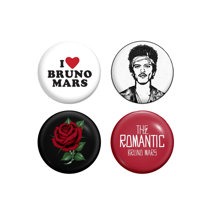 Tour Button The Romantic Tour Button Set – Bruno Mars