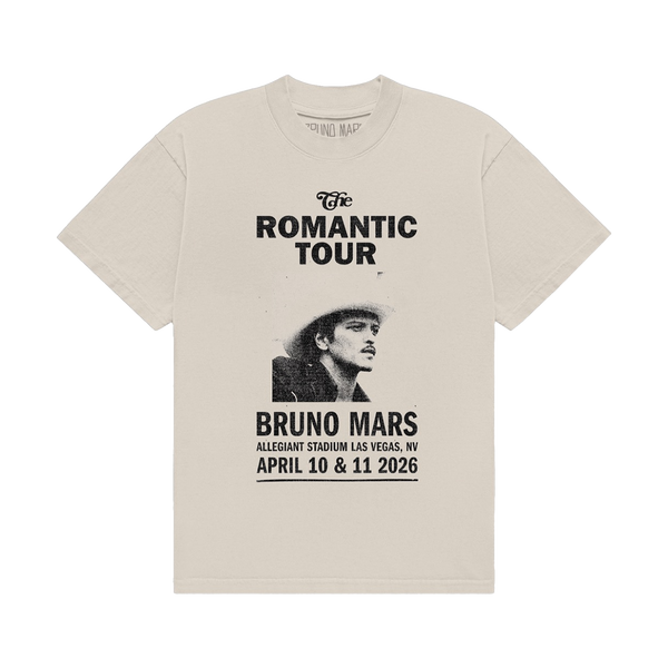 Las Vegas The Romantic Limited Edition Tour Tee - Ivory – Bruno Mars