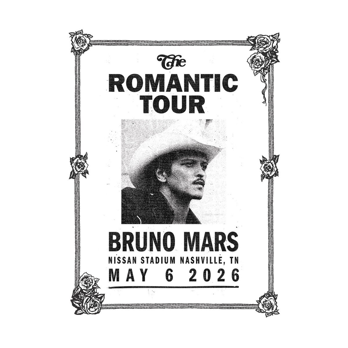 Nashville The Romantic Limited Edition Tour Poster