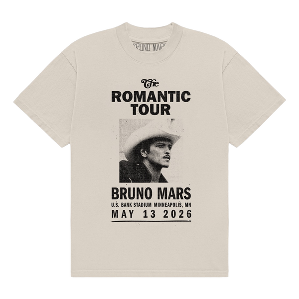 Minneapolis The Romantic Limited Edition Tour Tee - Ivory – Bruno Mars
