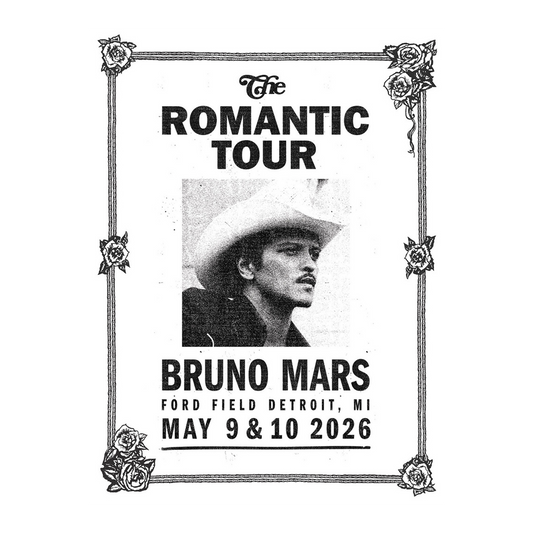 Detroit The Romantic Limited Edition Tour Poster