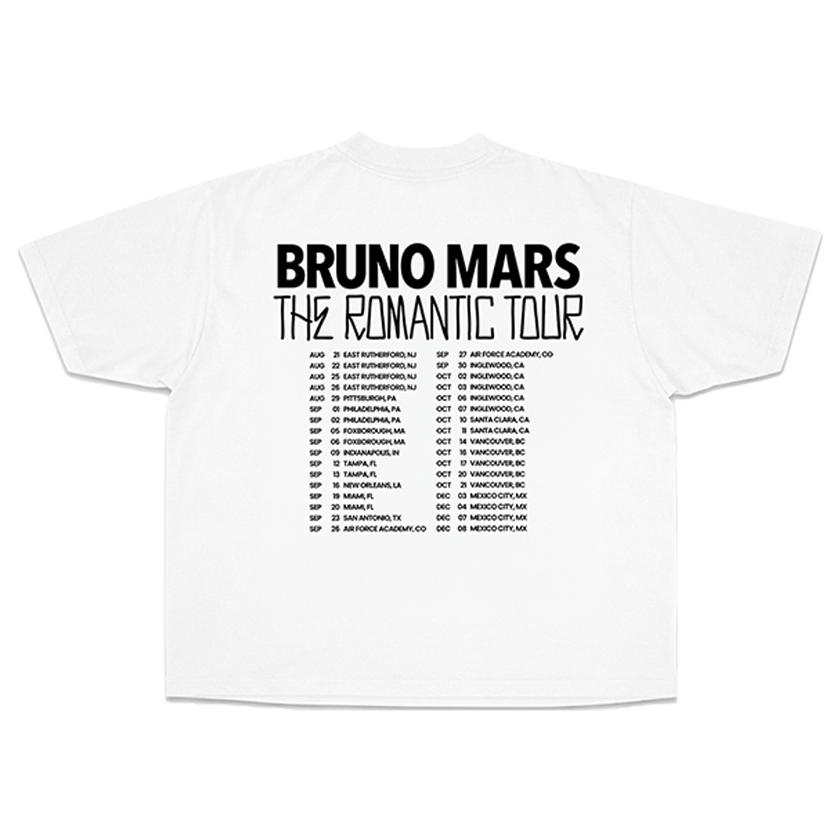 The Romantic Tour Tee – Bruno Mars