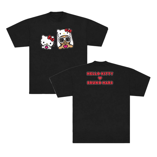 Bruno Mars X Hello Kitty Black Tee