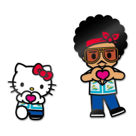 Bruno Mars X Hello Kitty Enamel Pin Set