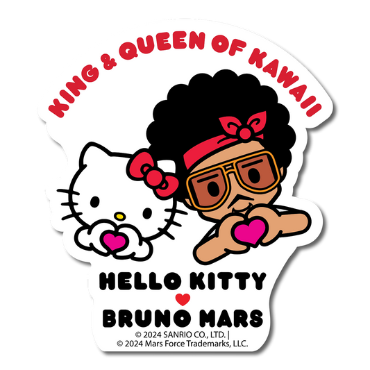 Bruno Mars X Hello Kitty Sticker