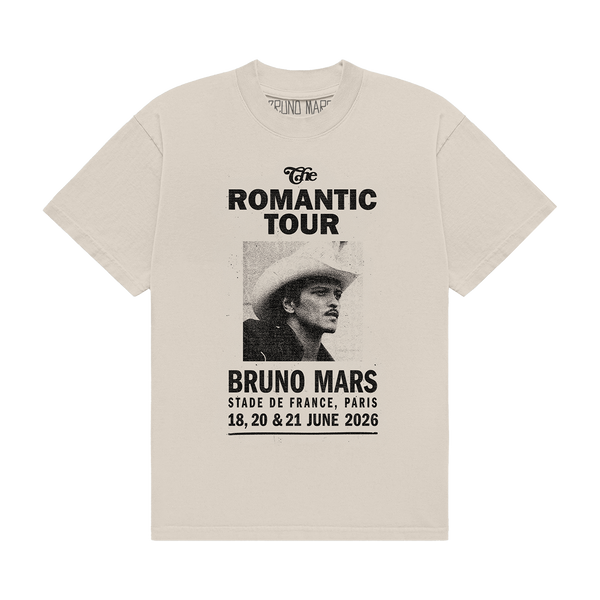 Paris The Romantic Limited Edition Tour Tee - Ivory – Bruno Mars
