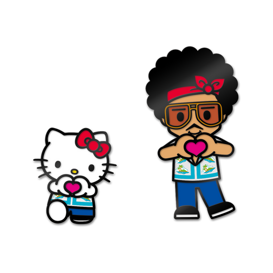 Bruno Mars X Hello Kitty Enamel Pin Set